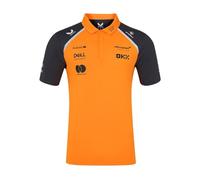 McLaren F1 Team Official Polo Shirt, Papaya Orange, GRET, 2025 Season (UK, Alpha, S, Regular, Regular, Autumn Glory/Phantom)
