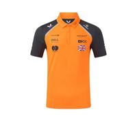 McLaren F1 Team Lando Norris Official Driver Polo Shirt, 2025 Season, Orange and Grey (UK, Alpha, L, Regular, Regular, Autumn Glory/Phantom)