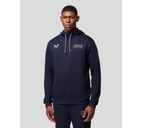 Castore Oracle Red Bull Racing Mens Lifestyle Full-Zip Hoodie Colour: Night, Size: Large