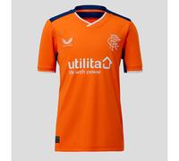 Castore Rangers 3rd Junior Short Sleeve Jersey 2022/2023 Size: Youth Extra Large 160-170CM, Colour: Orange