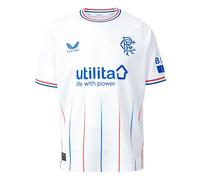 Castore Rangers Away Junior Short Sleeve Jersey 2023/2024 Colour: White, Size: Youth Large