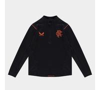 Castore Rangers FC quarter Zip Top Juniors M Black/Orange