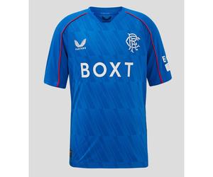Castore Rangers Home Junior Short Sleeve Jersey 2024/2025 Size: Youth Medium 140-150CM, Colour: Blue