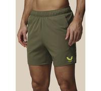 Castore Stretch Zip Pocket Sports Shorts Dark Khaki