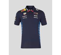 Red Bull Racing Formula One Team - Official 2024 Formula 1 Merchandise - Replica Team Set Up Short Sleeve Poloshirt - Night Sky - Unisex (UK, Alpha, L, Regular, Regular, Night Sky)