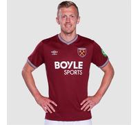Castore West Ham United Home Shirt 2025 2026 Adults L Claret/Blue