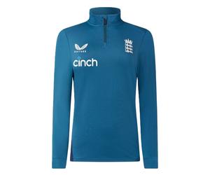 Castore Womens/Ladies England Cricket Quarter Zip Relaxed Fi8 UK Peacoat GT4829