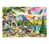 Castorland 1000 el. Wolf Family and Eagles [PUZZLE]