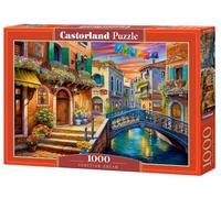 CASTORLAND 1000 Piece Jigsaw Puzzle, Venetian Dream, Vibrant Venice Canal Scene, Italian Charm, Adult Jigsaw Puzzle, C-105281-2