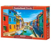 CASTORLAND 1000 Piece Jigsaw Puzzles, Burano Colors, Italy, Venice, Adult Puzzle, Castorland C-105250-2