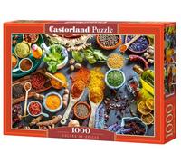 CASTORLAND 1000 Piece Jigsaw Puzzles, Colors of Spices, Food Puzzles, Variety of Colors, Culinary-Themed Puzzle, Adult Puzzle, Castorland C-105328-2