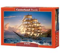 Castorland 1500 Piece Jigsaw Puzzles, Sailing at Sunset, Sailing Shi (US IMPORT)