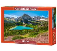 CASTORLAND 3000 Piece Jigsaw Puzzles, Grinnell Lake, Glacier National Park, USA, Majestic Landscape, Adult Puzzle, C-300716-2