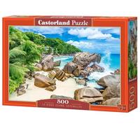 CASTORLAND 500 Piece Jigsaw Puzzles, La Digue Island, Seychelles, Tropical Beach Puzzle, Paradise Island, Landscape Jigsaw, Adult Puzzle, Castorland B-54251