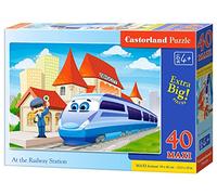 Castorland B-040216 Railway Station Maxi Premium Jigsaw Puzzle (40-Piece)