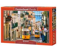 Castorland C-104260-2 Hobby Panoramic Lisbon Trams, Portugal Jigsaw Puzzle, 1000 Pieces Set, Multicolour