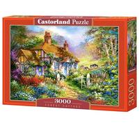 Castorland C-300402 Hobby Panoramic Forest Cottage Jigsaw Puzzle, 3000 Pieces Set, Multi