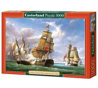 Castorland CSC300037 Hobby Combat Between The French Frigate and English Vessel Jigsaw Puzzle, 3000 Pieces Set, Multicolour