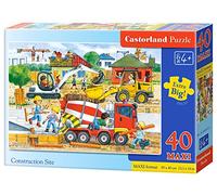 Castorland CSB040018 Premium Construction Site Maxi Jigsaw Puzzle, 40 Pieces Set, Multicolour