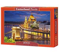 Castorland CSC200405 Hobby Panoramic Budapest View at Dusk Jigsaw Puzzle, 2000 Pieces Set, Multicolour