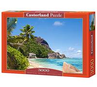 Castorland CSC300228 Hobby Panoramic Tropical Beach, Seychelles Jigsaw Puzzle, 3000 Pieces Set, Multicolour