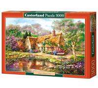 Castorland CSC300365 Hobby Panoramic Twilight at Wood Green Pond Jigsaw Puzzle, 3000 Pieces Set, Multicolour