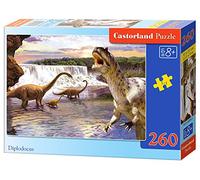 Castorland CSB26999 Classic Diplodocus Jigsaw Puzzle, 260 Pieces Set, Multicolour