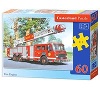 Castorland CSB06595 Classic Fire Engine Jigsaw Puzzle, 60 Pieces Set, Multicolour