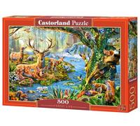 Castorland Hobby Panoramic Forest Life Jigsaw Puzzle, 500 Pieces Set