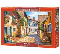 Castorland Hobby Panoramic Rue De Village Jigsaw Puzzle, 1000 Pieces Set