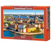 Castorland Hobby Panoramic The Old Town of Stockholm, Sweden Jigsaw Puzzle, 500 Pieces Set