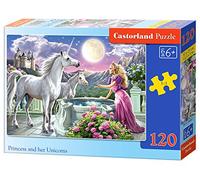 Castorland Jigsaw Puzzles Princess and her Unicorns Trains Concentration Ages 6+