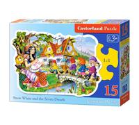 Castorland Snow White and Seven Dwrafs Jigsaw Puzzle 15 Pieces Ages 3+ and Up