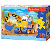 Castorland "Yellow Digger Jigsaw Classic Puzzle (30-Piece, Multi-Colour)