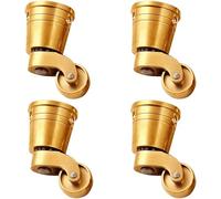 Castors, Heavy Duty Castor, Set of 4 Solid Brass Caster Wheels(Wheel Diameter 22mm)
