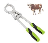 Castration Pliers, Bloodless Bull and Cow Castrator, Stainless Steel Veterinary Tool for Livestock Farmers and Veterinarians, 44mm Max Opening
