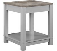 Castro End Table in Weathered Oak and Grey - 5046096COMUK