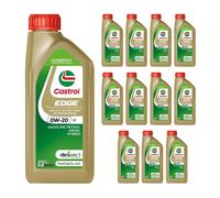 CASTROL 0W20 Engine Oil 12x 1L Synthetic Light Duty C5 C6 Gasoline SP ILSAC GF-6