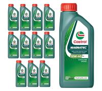 CASTROL 10W40 Engine Oil 12x 1L Part Synthetic ACEA A3/B4 API Gasoline SP 15F7CA