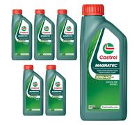 CASTROL 10W40 Engine Oil 6x 1L Part Synthetic ACEA A3/B4 API Gasoline SP 15F7CA