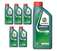 CASTROL 10W40 Engine Oil 6x 1L Part Synthetic ACEA A3/B4 API Gasoline SP 15F7CA