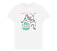 Castrol 1970 Unisex T-Shirt in White | Size: Medium Castrol White M