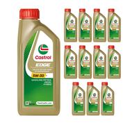 CASTROL 5W30 Engine Oil 12x 1L Synthetic ACEA Light Duty C3 API Gasoline SN Plus