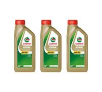CASTROL 5W30 Engine Oil 3x 1L Synthetic ACEA Light Duty C3 API Gasoline SN Plus