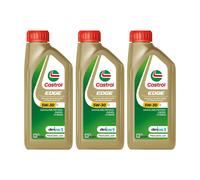 CASTROL 5W30 Engine Oil 3x 1L Synthetic Light Duty C3 Diesel CF Gasoline SN