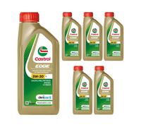 CASTROL 5W30 Engine Oil 6x 1L Synthetic Light Duty C3 Diesel CF Gasoline SN