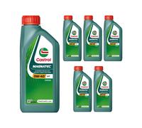 CASTROL 5W40 Engine Oil 6x 1L Synthetic Light Duty C3 Diesel CF Gasoline SN