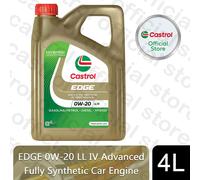 Castrol Edge 0W-20 LL IV Car Engine Oil Fully Synthetic Hyspec Standard 1L or 4L