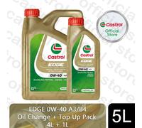 Castrol EDGE 0W-40 A3/B4 Car Engine Oil Fully Synthetic, 1, 4, 5, 8 or 20L