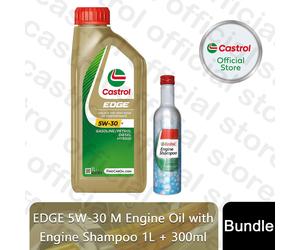 Castrol EDGE 5W-30 M 1L Engine Oil, with 300ml Engine Shampoo
